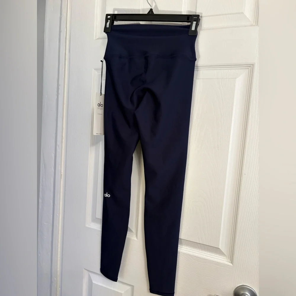 Alo Yoga Airlift High Waist Leggings XS Rich Navy Sculpt Lift NWT 29”Inseam $134